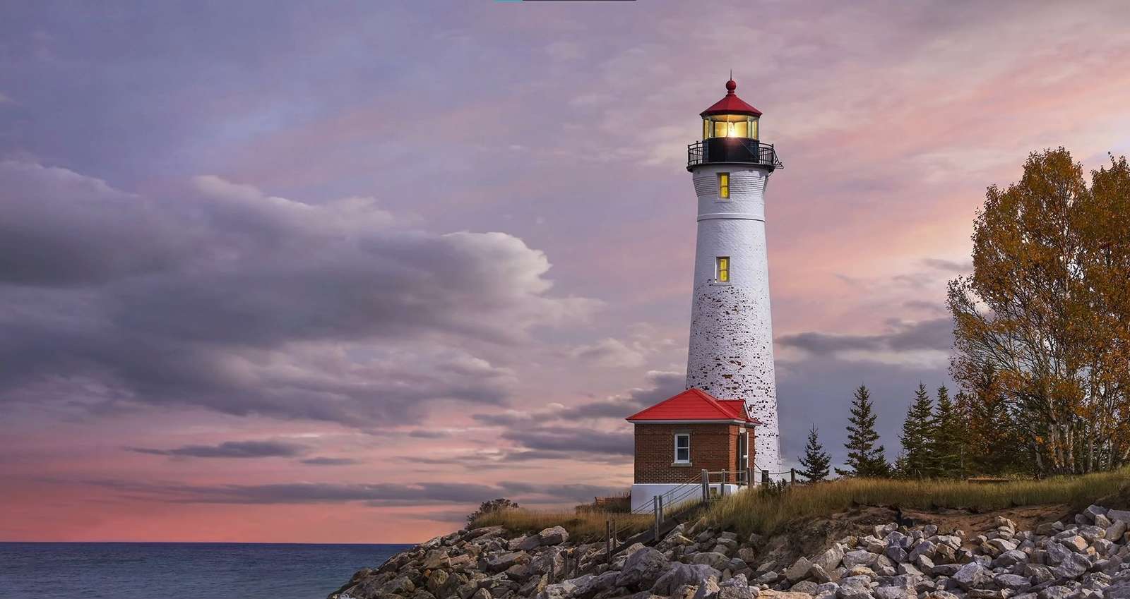 Przytulna latarnia morska puzzle online