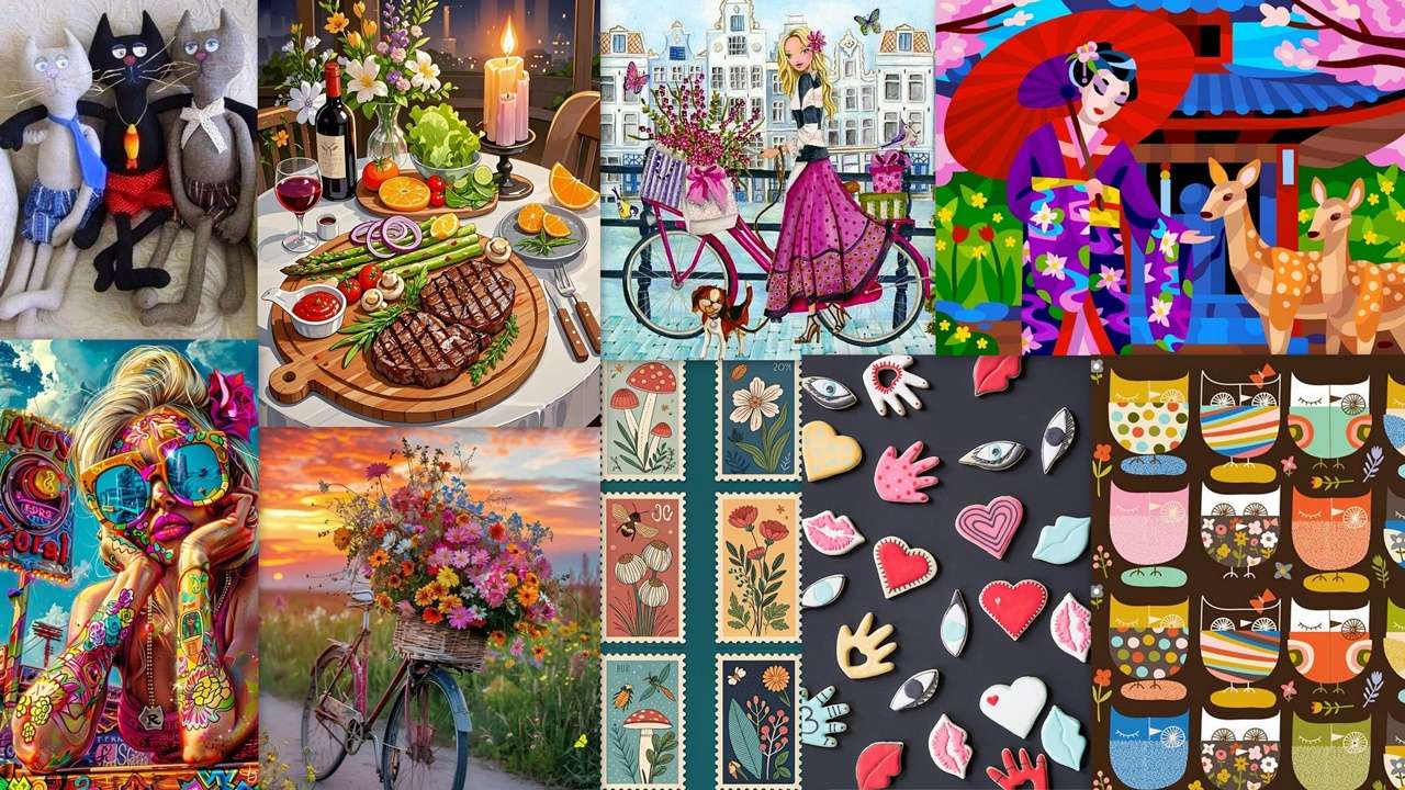 Mish mash puzzle online from photo