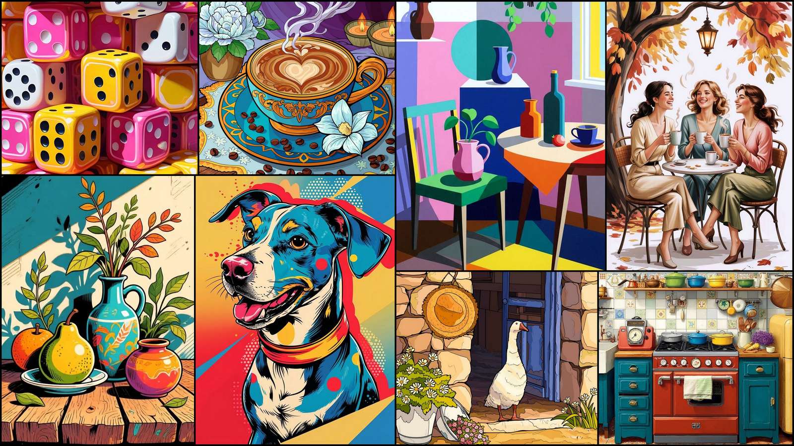 Kostki do gry puzzle online