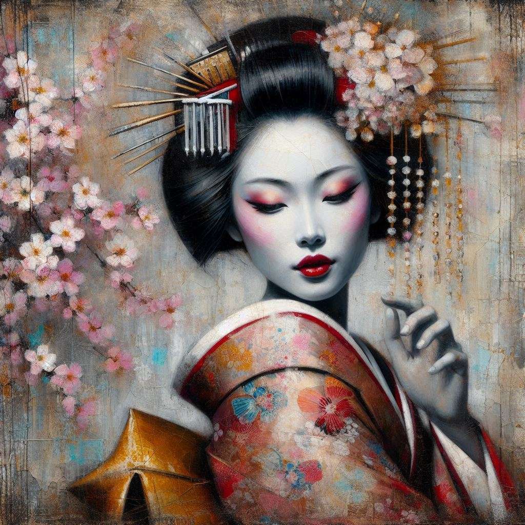 Oriental Beauty puzzle online from photo