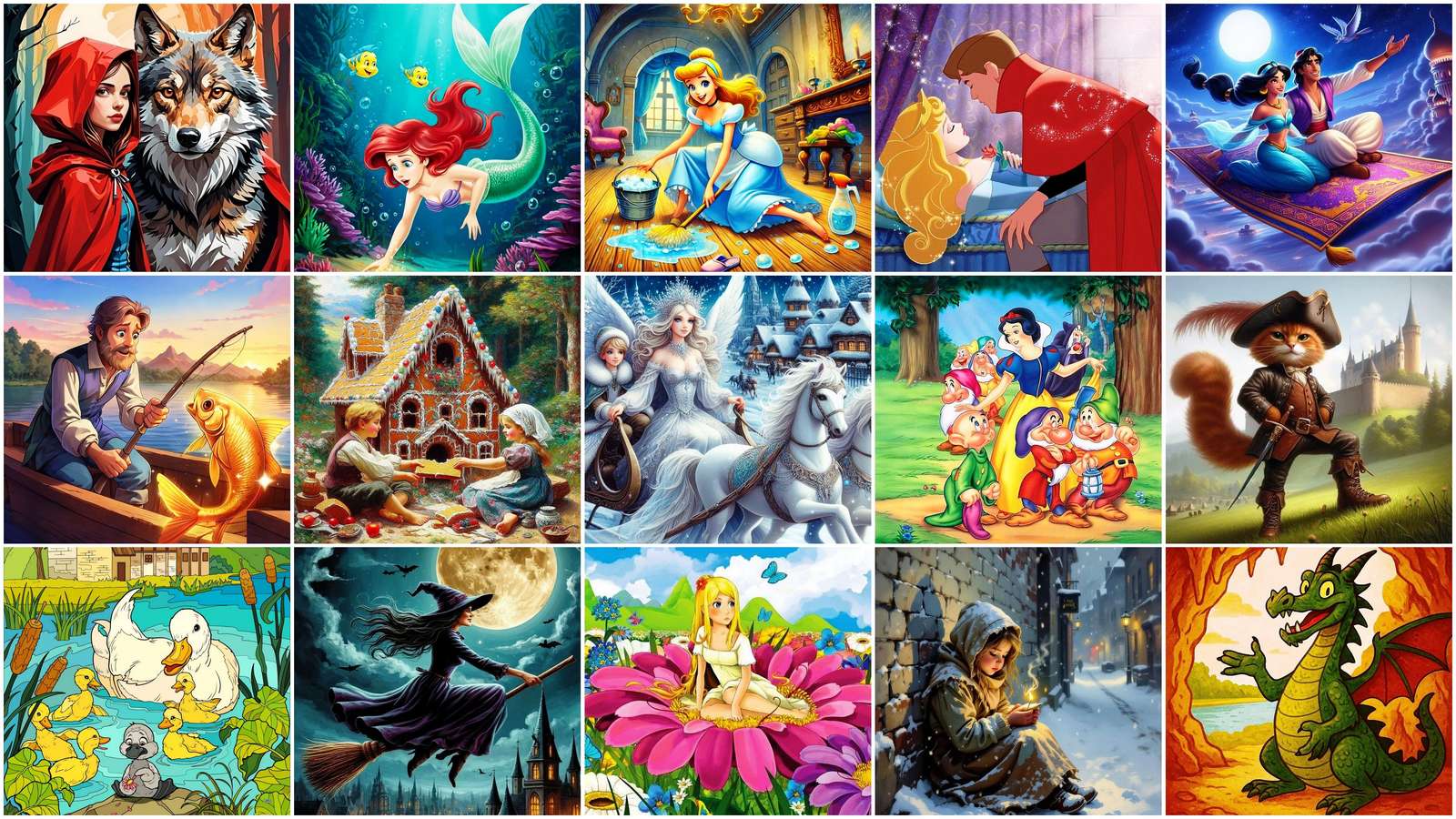 Fiabe e favole puzzle online