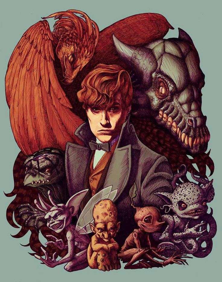 Criaturas sombrias de Newt Scamander puzzle online