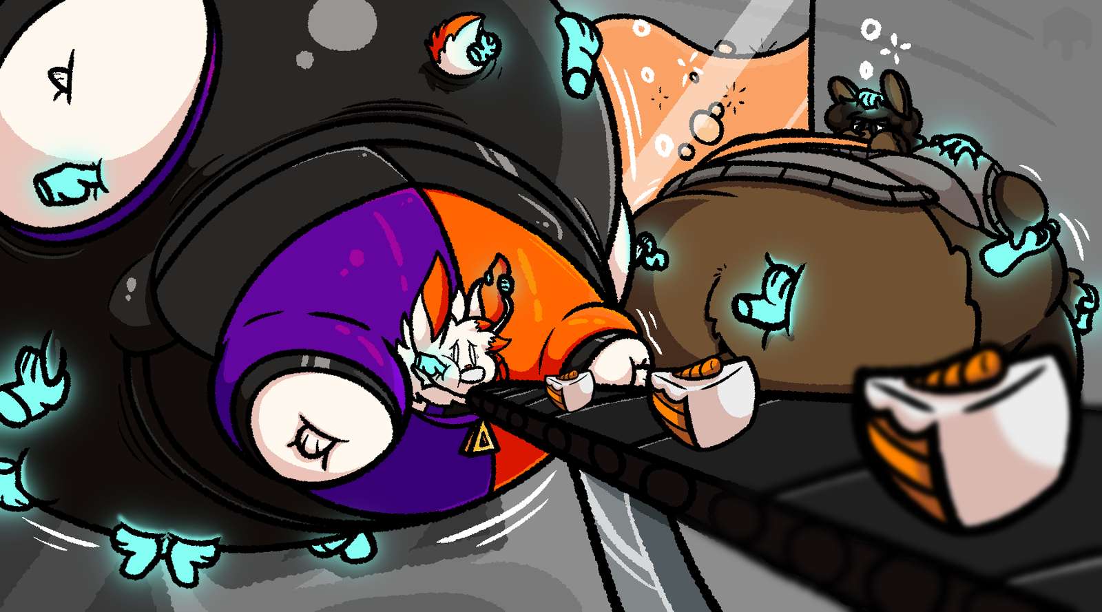 Hasenmädchen-Kucheninflation Online-Puzzle vom Foto