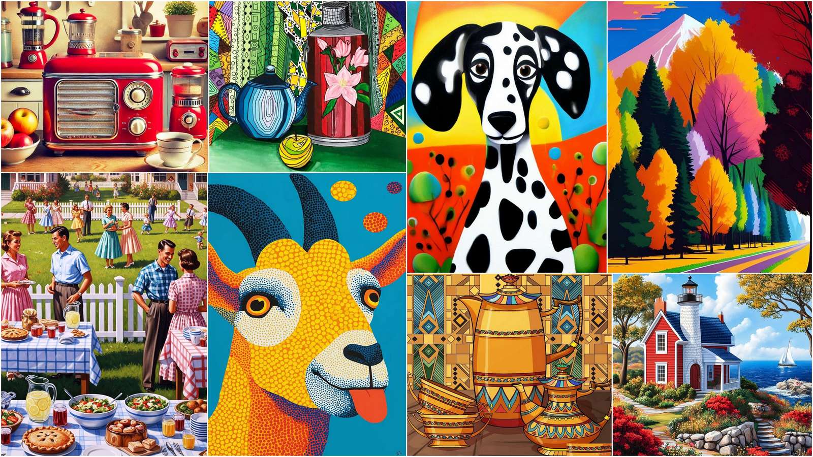 Cabra e cachorro puzzle online