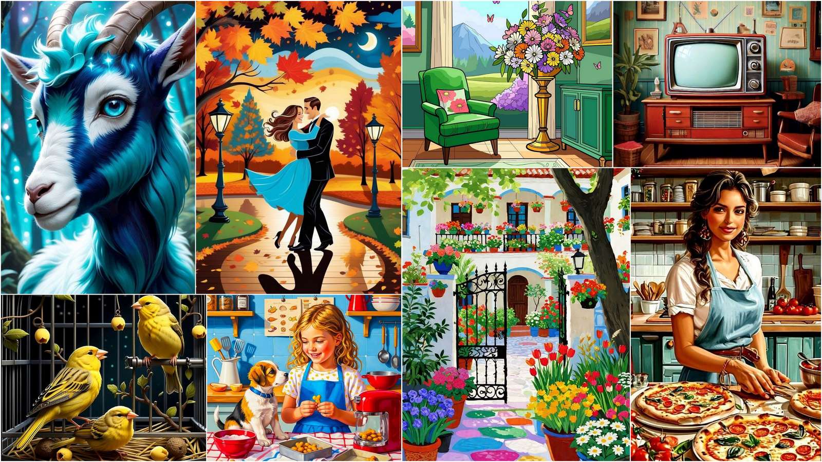 Capra blu puzzle online