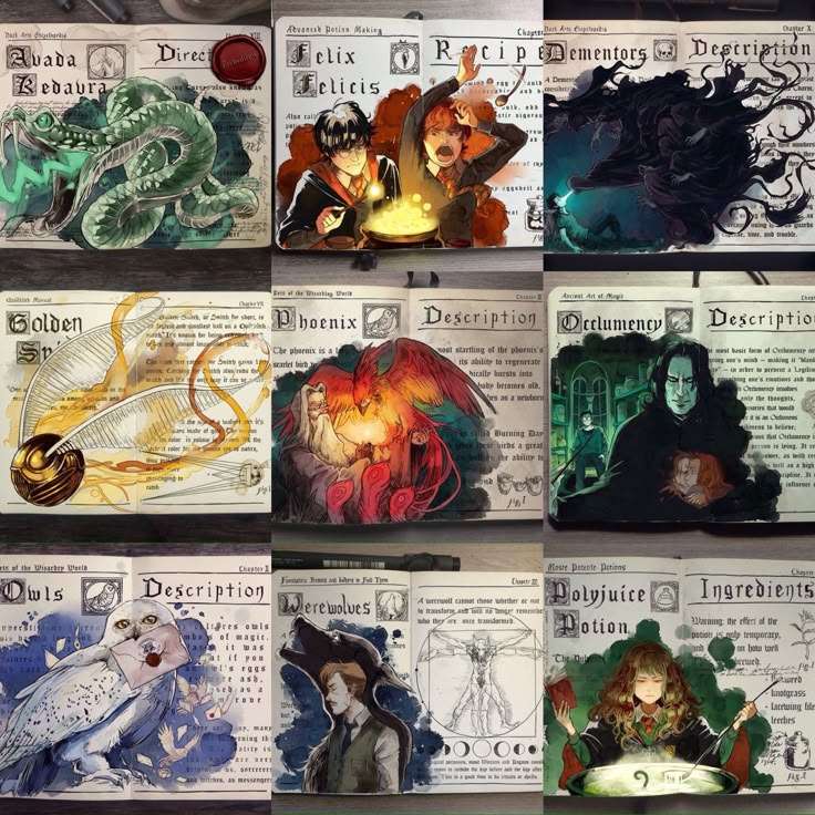 Pagine di libro Hogwarts online puzzle