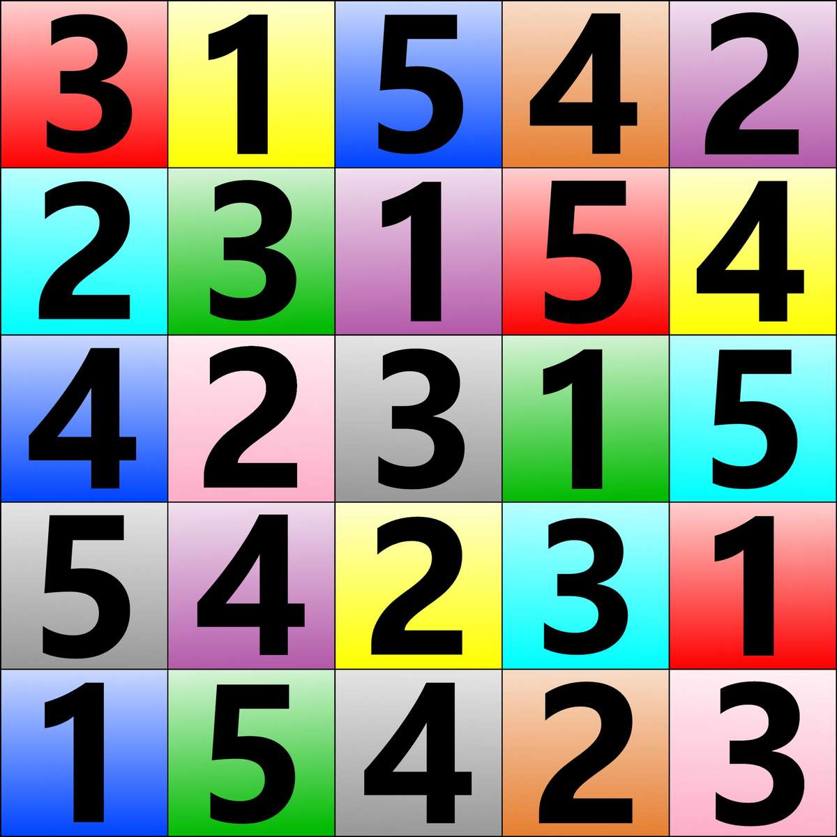 Magic square puzzle online from photo