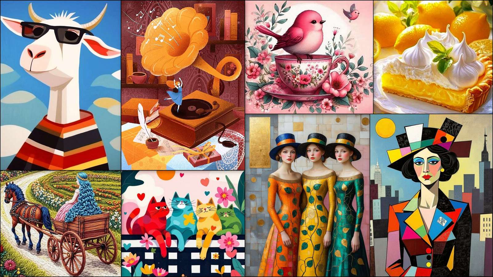 Goat on vacation online puzzle