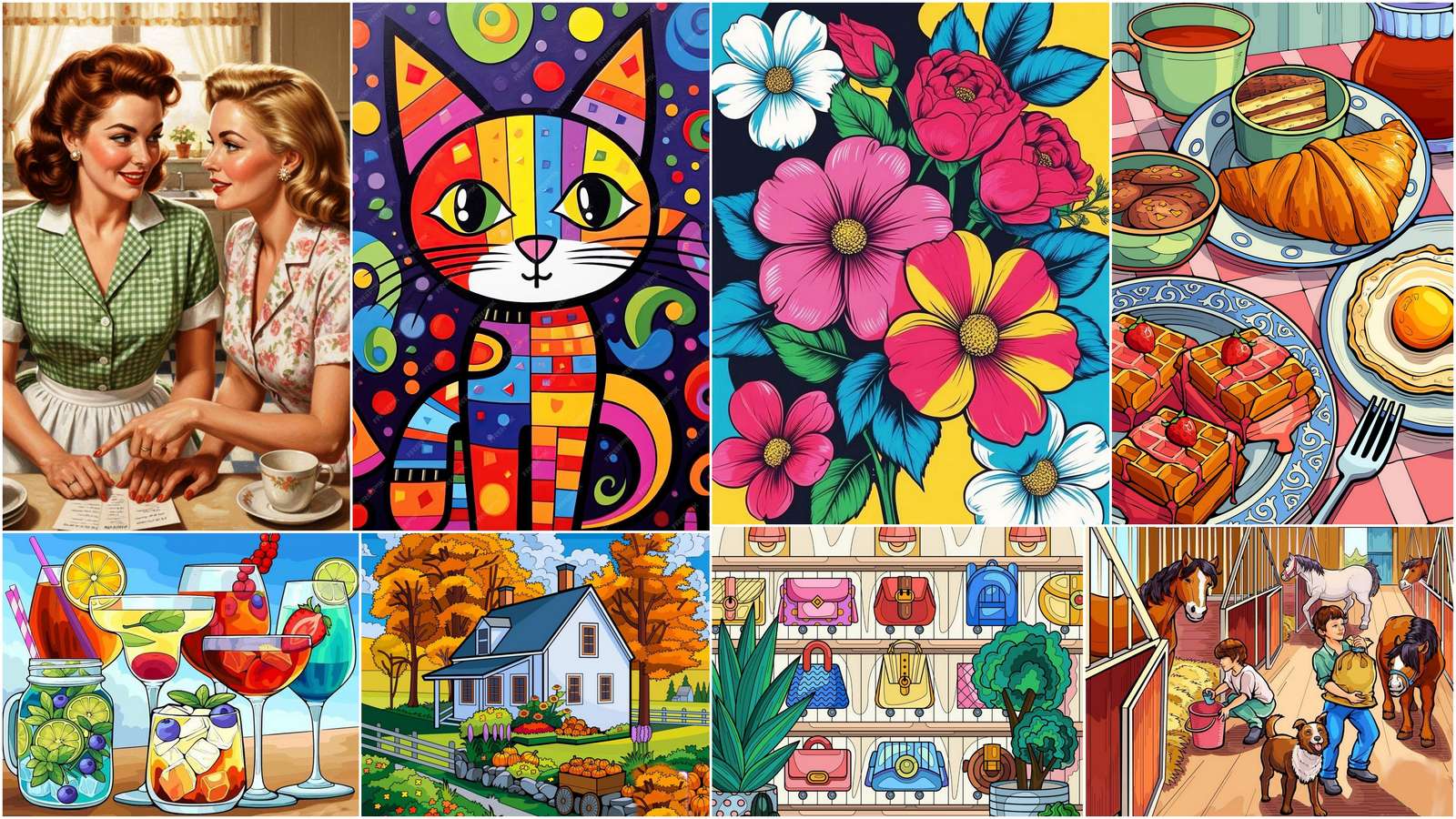 Croissant puzzle online from photo