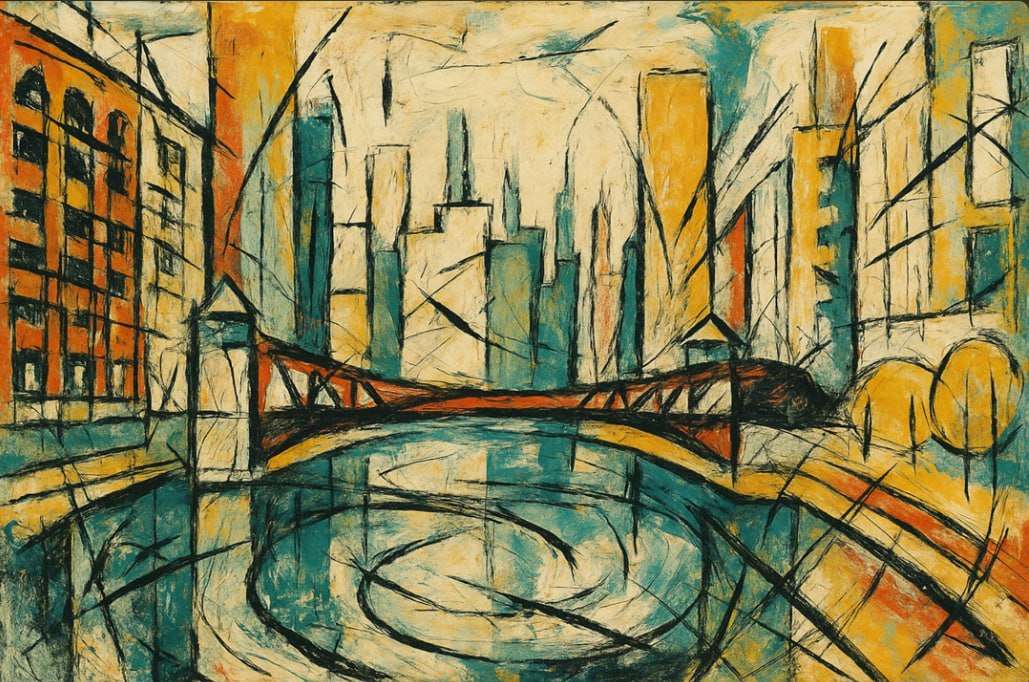 astratto puzzle online da foto