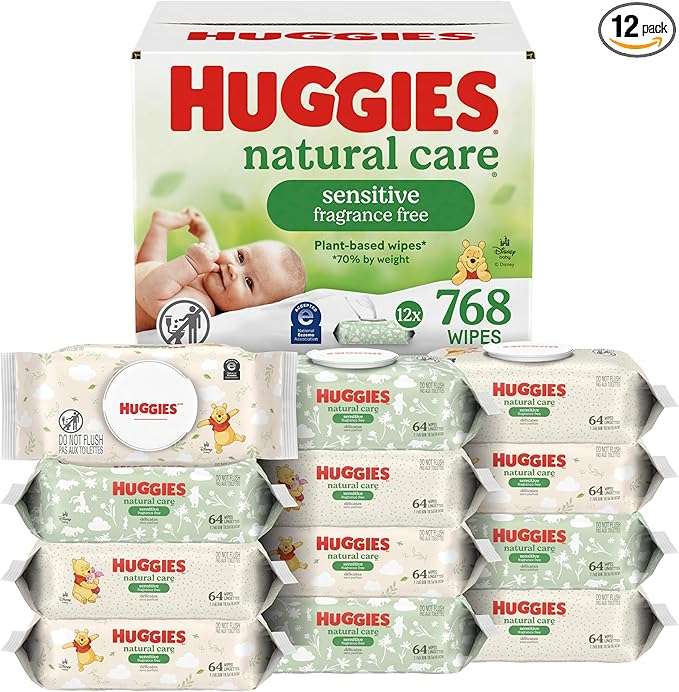 Dětské ubrousky Huggies Natural Care Medvídek Pú online puzzle