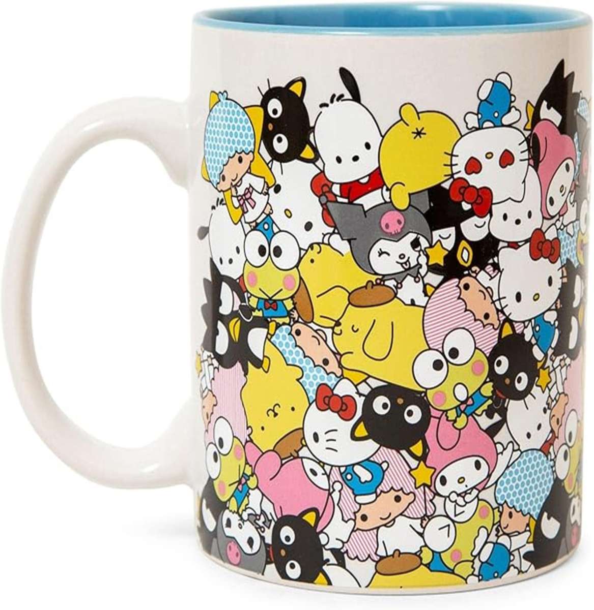 Tasse à café design groupe de personnages Sanrio puzzle en ligne à partir d'une photo
