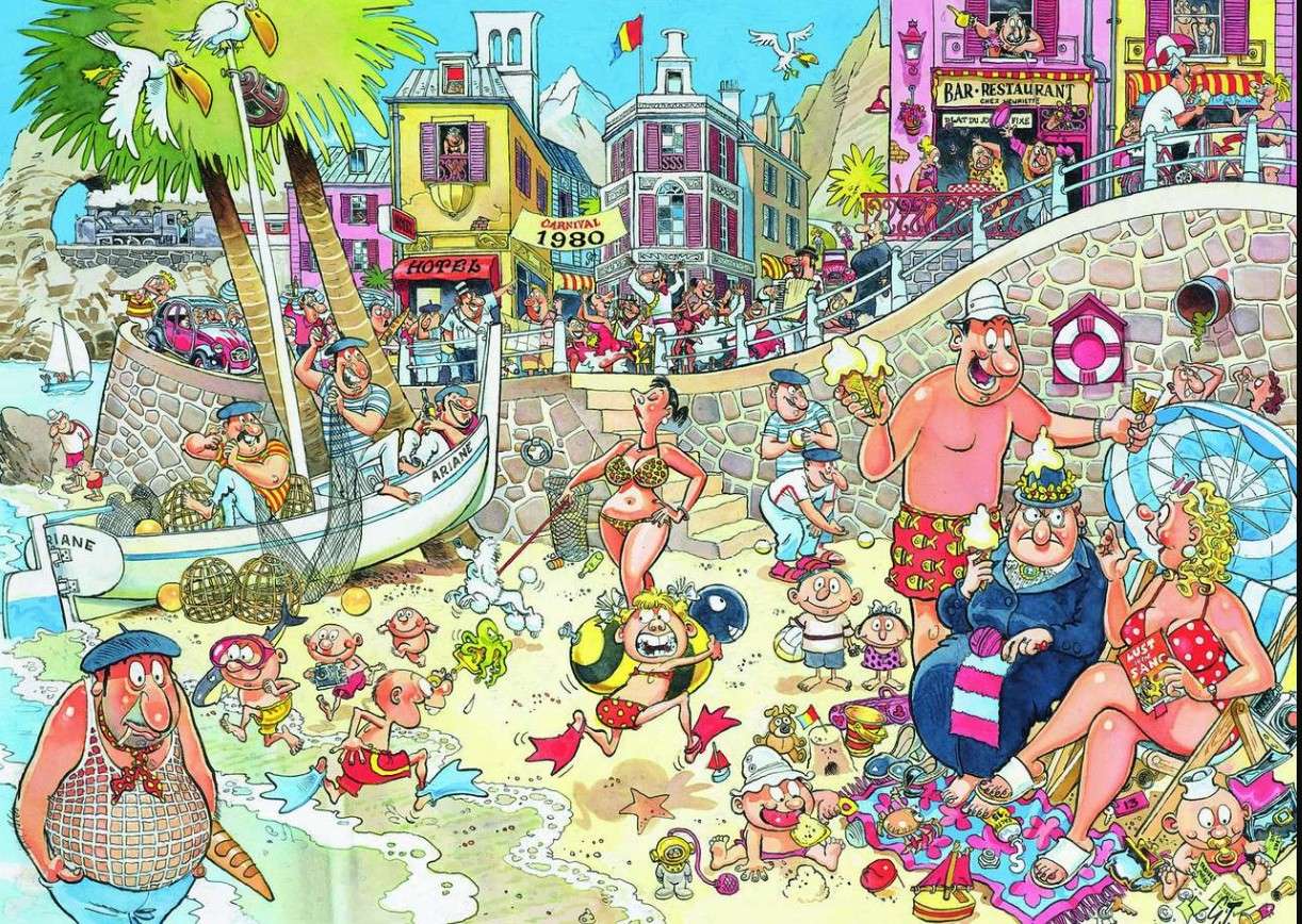 Sonntag am Meer Online-Puzzle