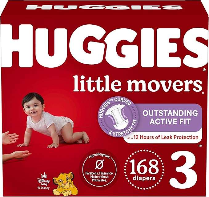 Pañales para bebé Huggies Little Movers, 168 unidades rompecabezas en línea