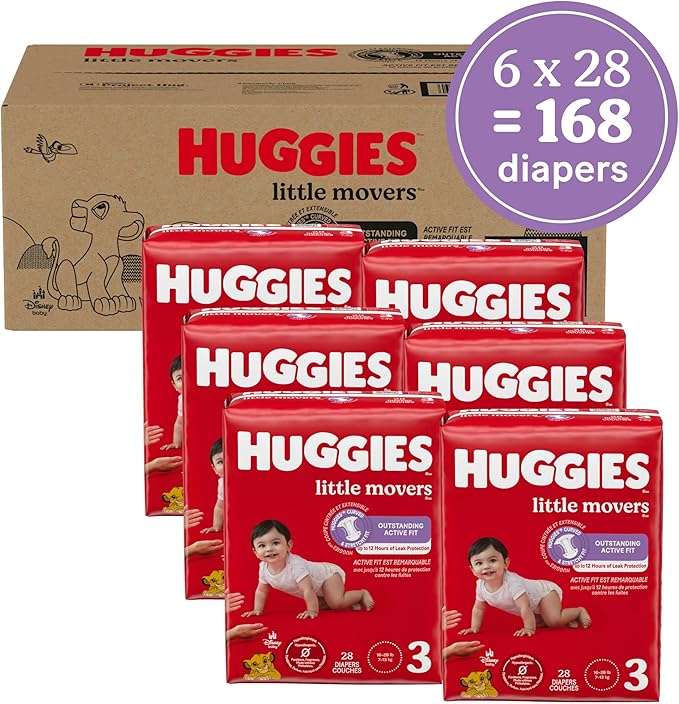 Pañales para bebé Huggies Lion King, 168 unidades puzzle online a partir de foto