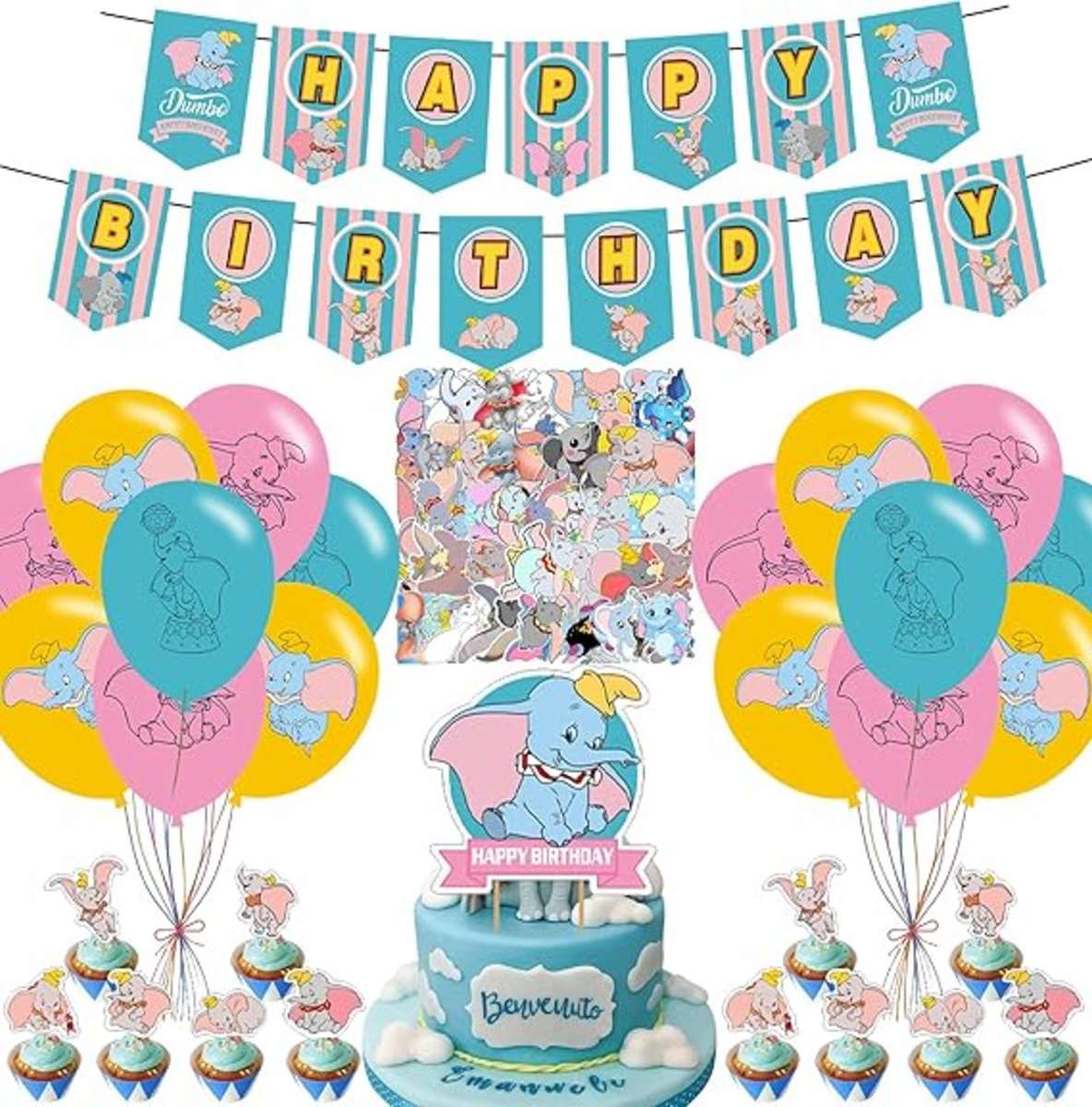 Dumbo Birthday Party Decoration Set online puzzle