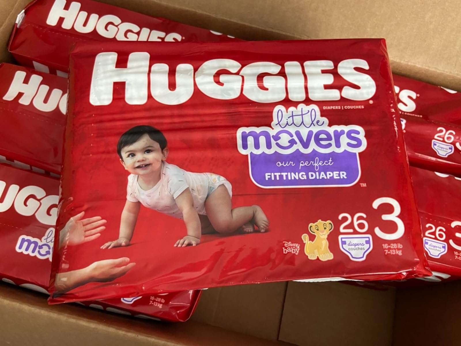 Torba z pieluszkami Huggies Little Movers Król Lew puzzle online