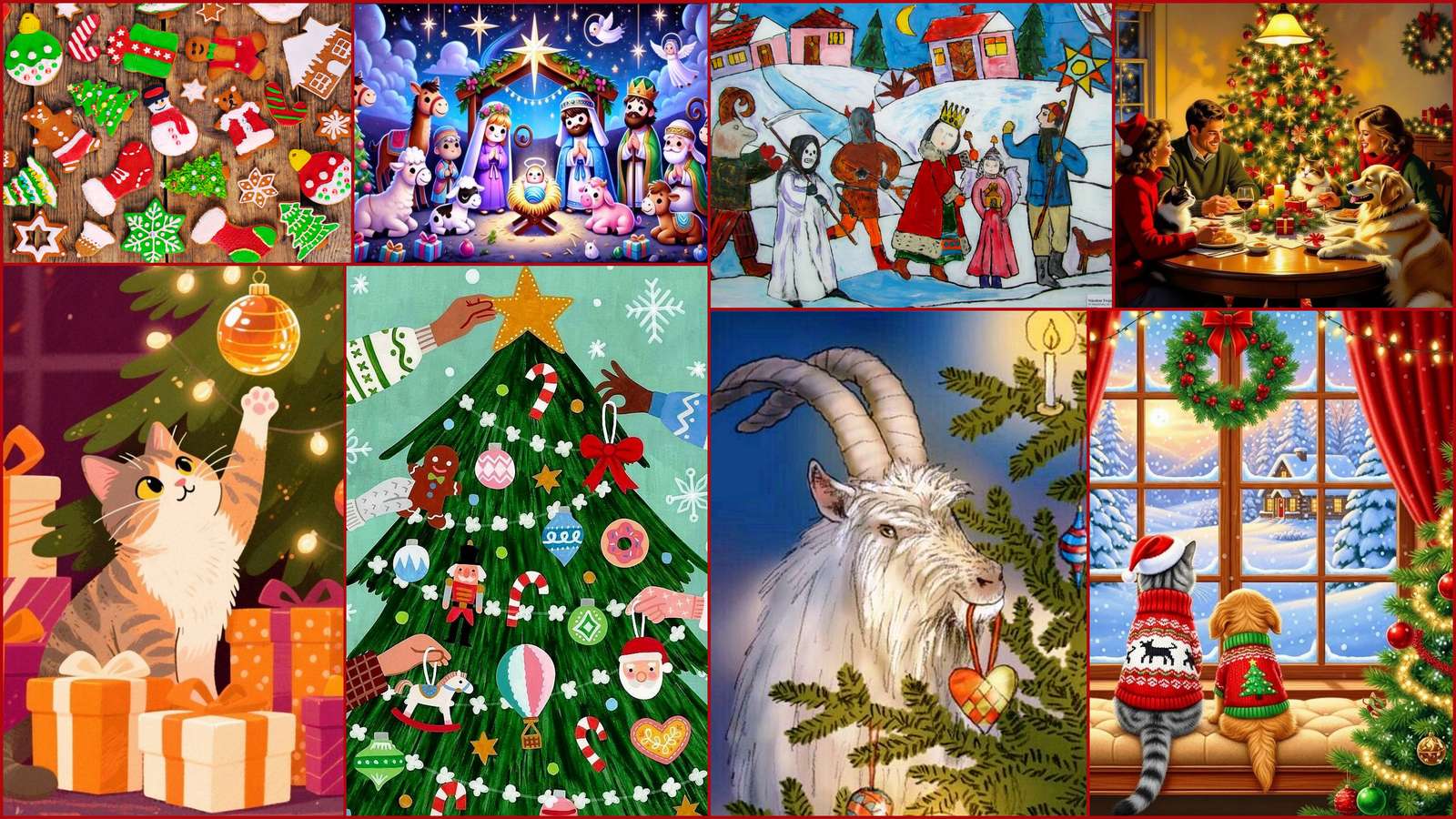 joyeux Noël puzzle en ligne à partir d'une photo