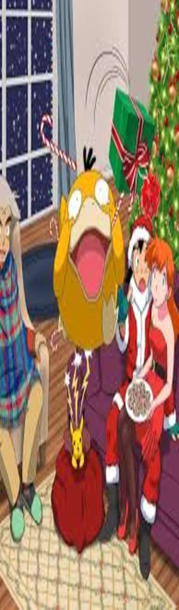 Pokemon Christmas. puzzle online a partir de fotografia