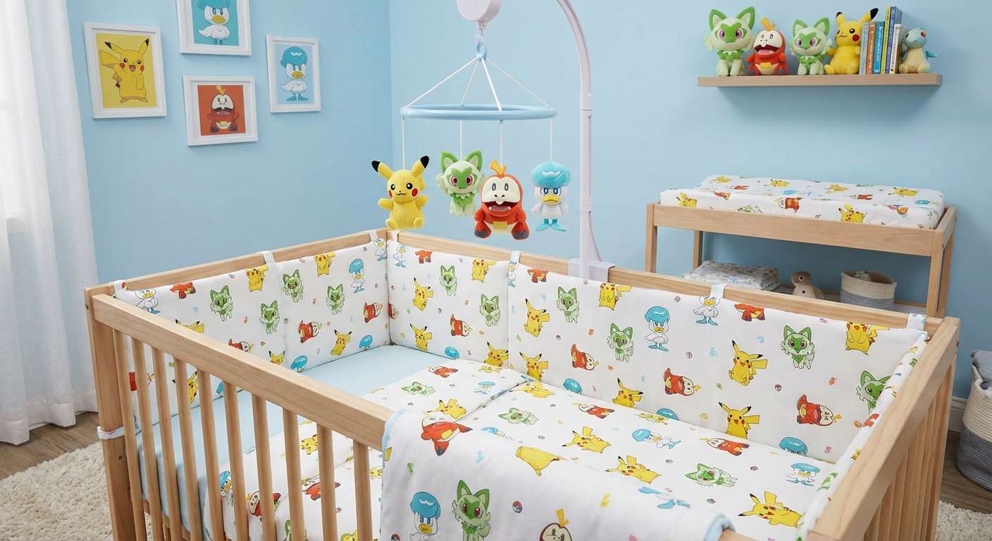 Cameră pentru copii cu tematică Pokemon puzzle online din fotografie