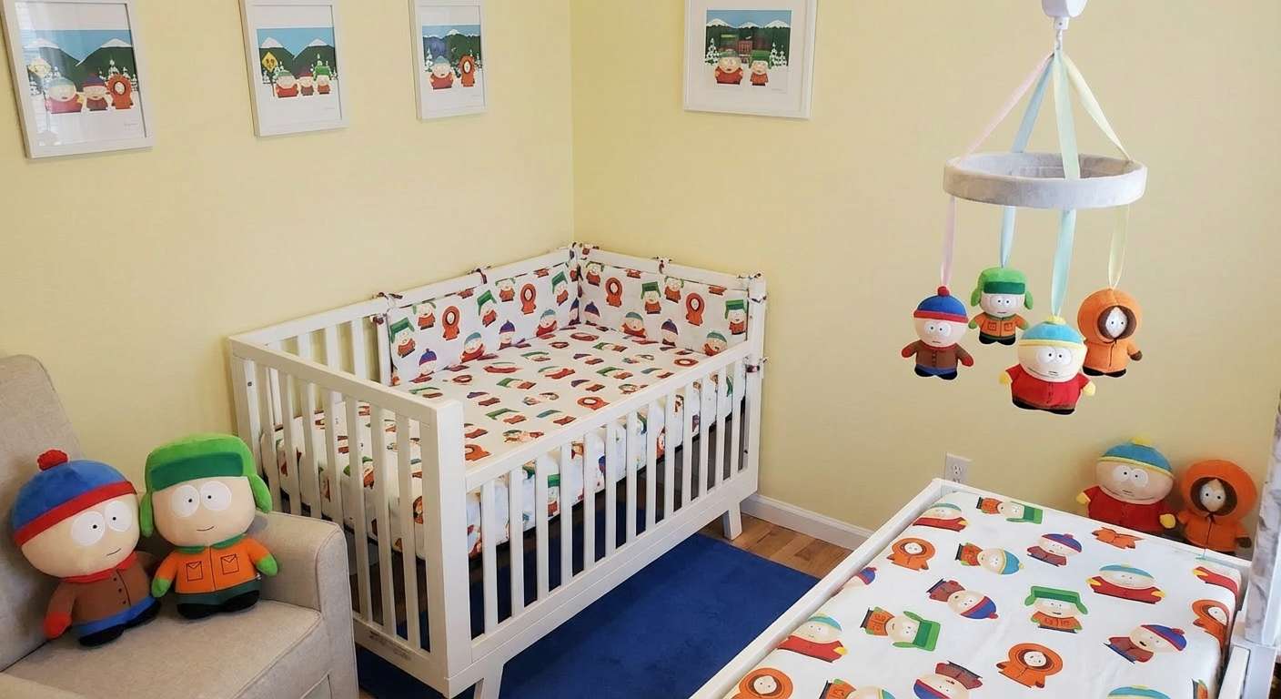 Cameră pentru copii tematică South Park puzzle online din fotografie