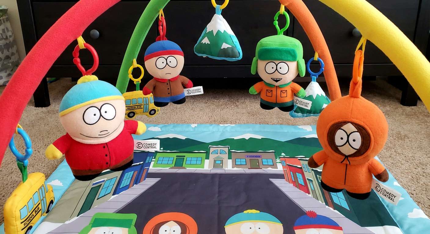 Αξιολάτρευτο βρεφικό γυμναστήριο για μωρά με θέμα το South Park παζλ online από φωτογραφία
