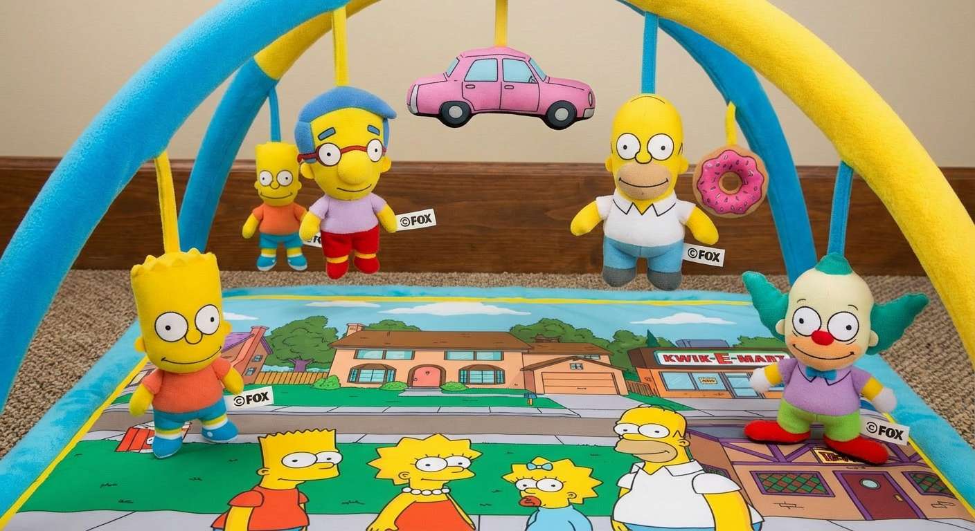 Gym pour bébé sur le thème des Simpsons puzzle en ligne à partir d'une photo