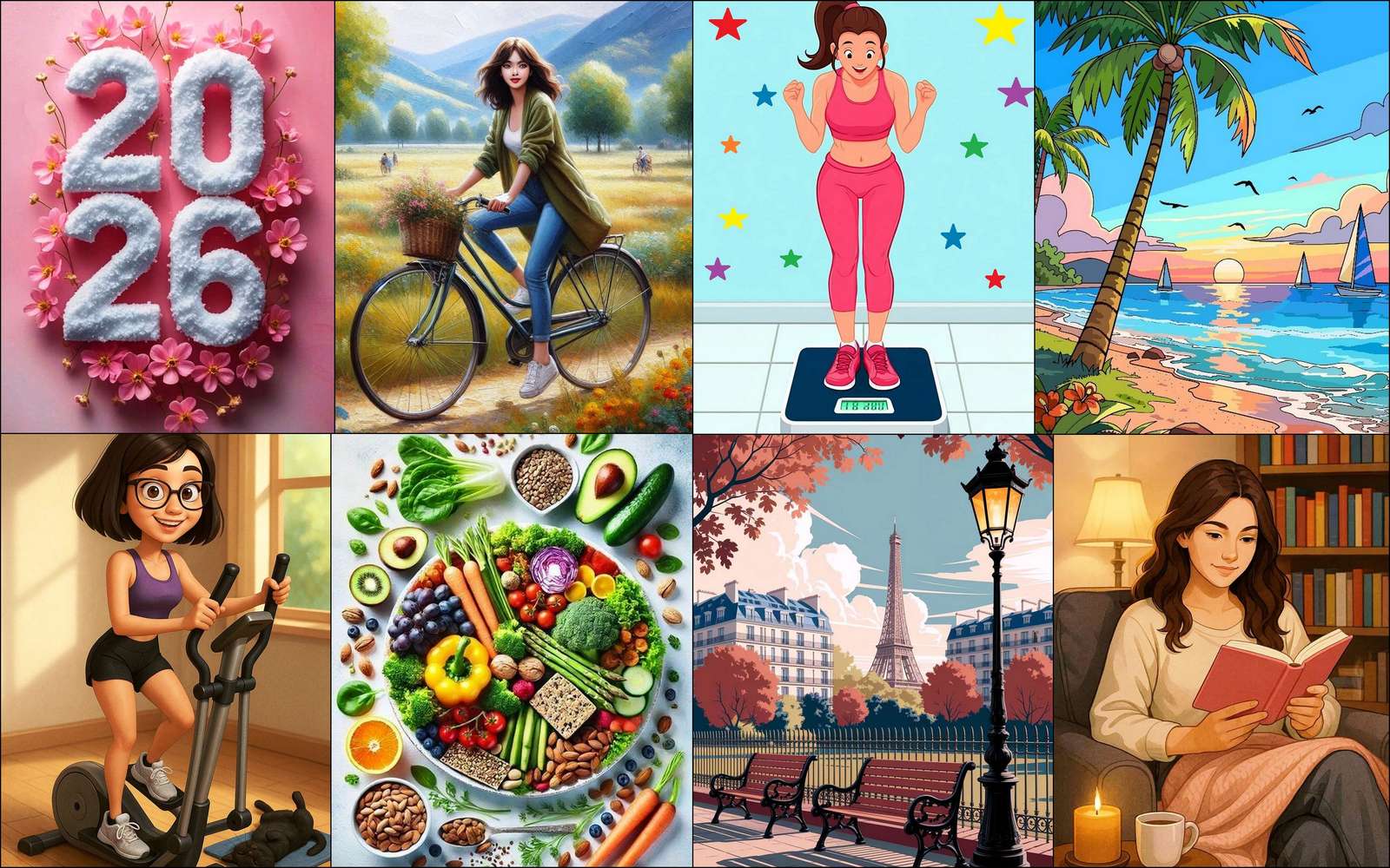 Planer för det nya året pussel online från foto