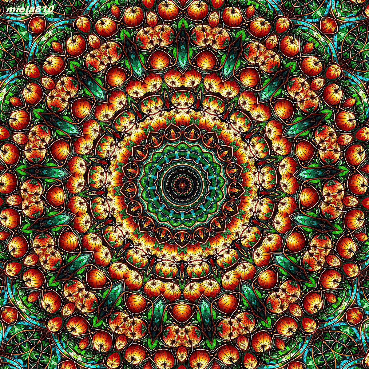 Μάνταλα κολοκύθας παζλ online από φωτογραφία