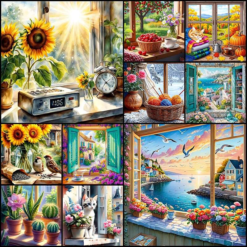 On the window sill puzzle online from photo