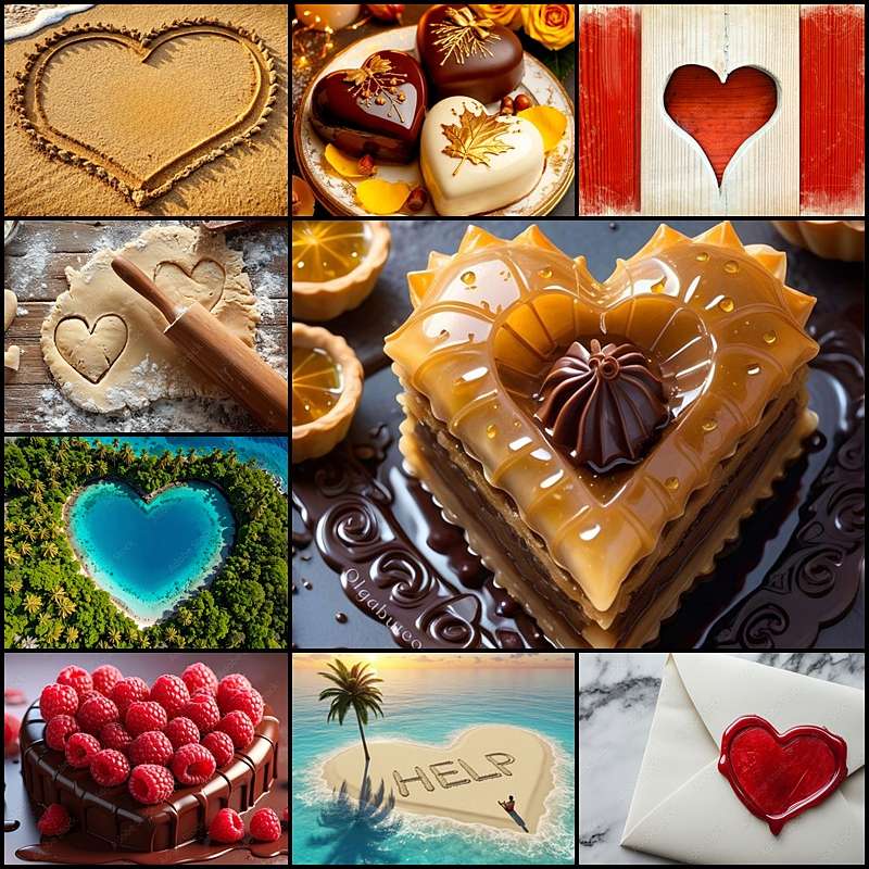 Ze srdce puzzle online z fotografie