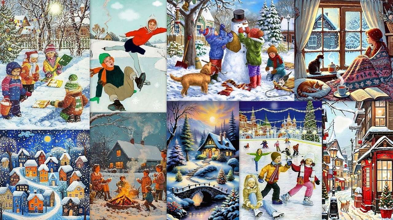 zimní čas online puzzle