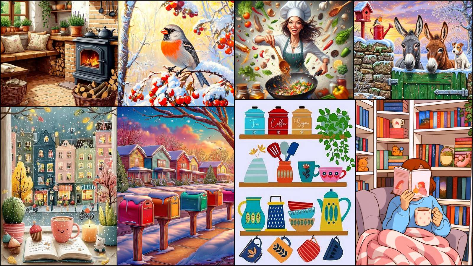 Ezels puzzel online van foto