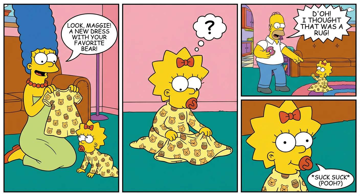 Nové šaty Maggie Simpsonové online puzzle