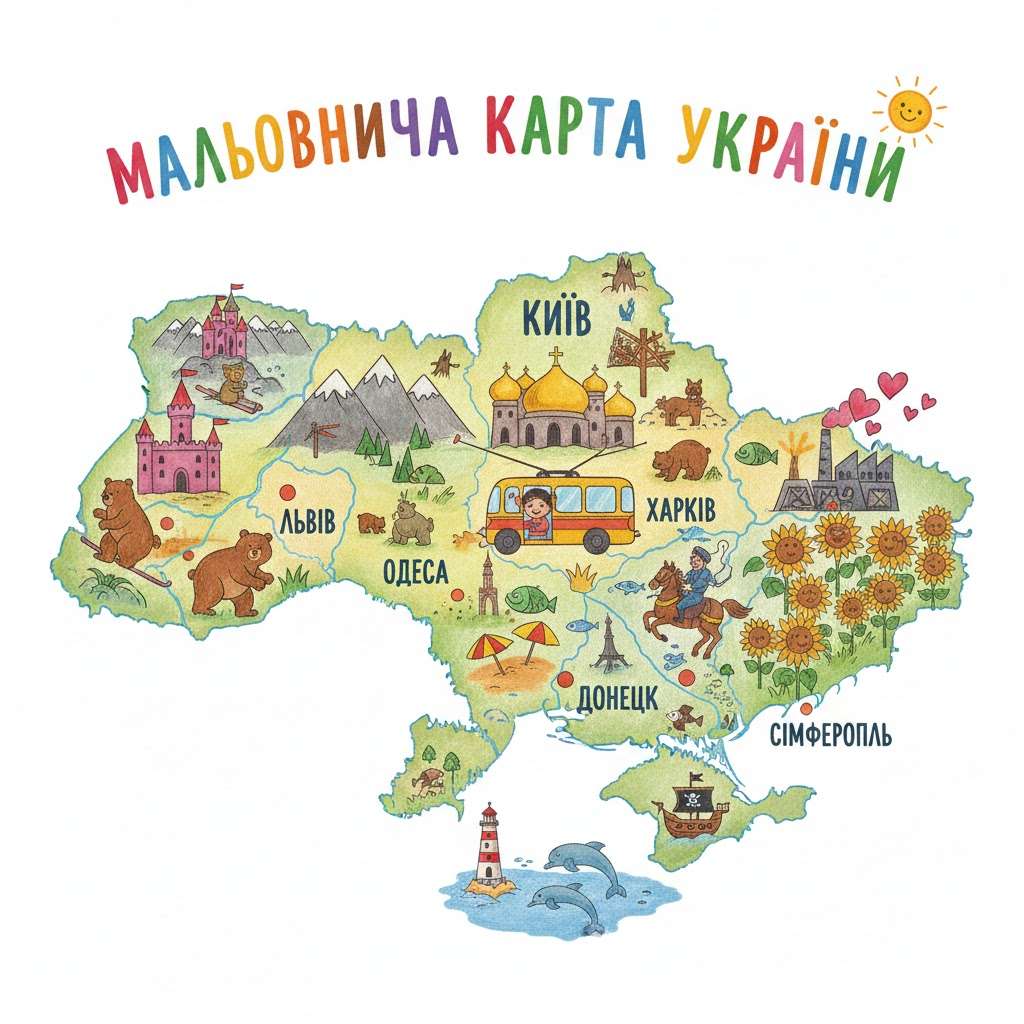 Harta Ucrainei puzzle online din fotografie