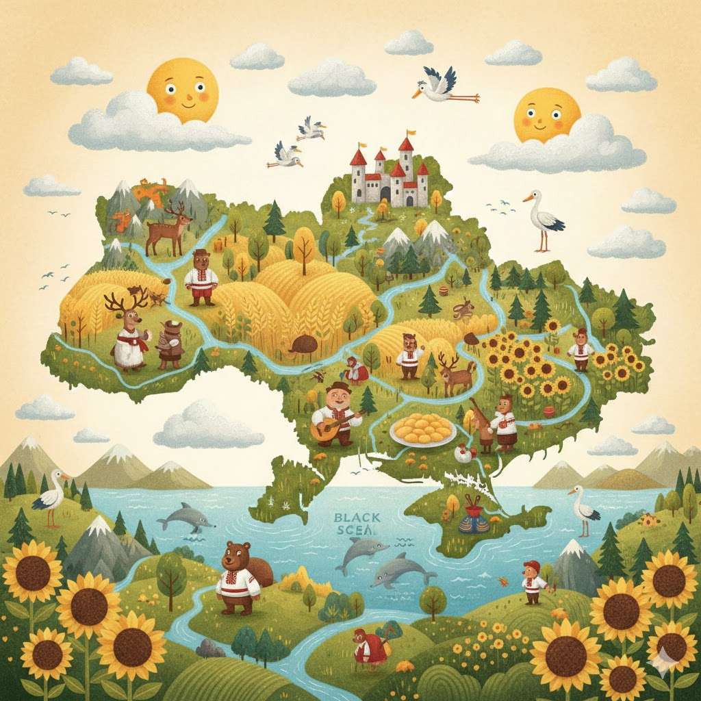 Ukraina jest malownicza puzzle online