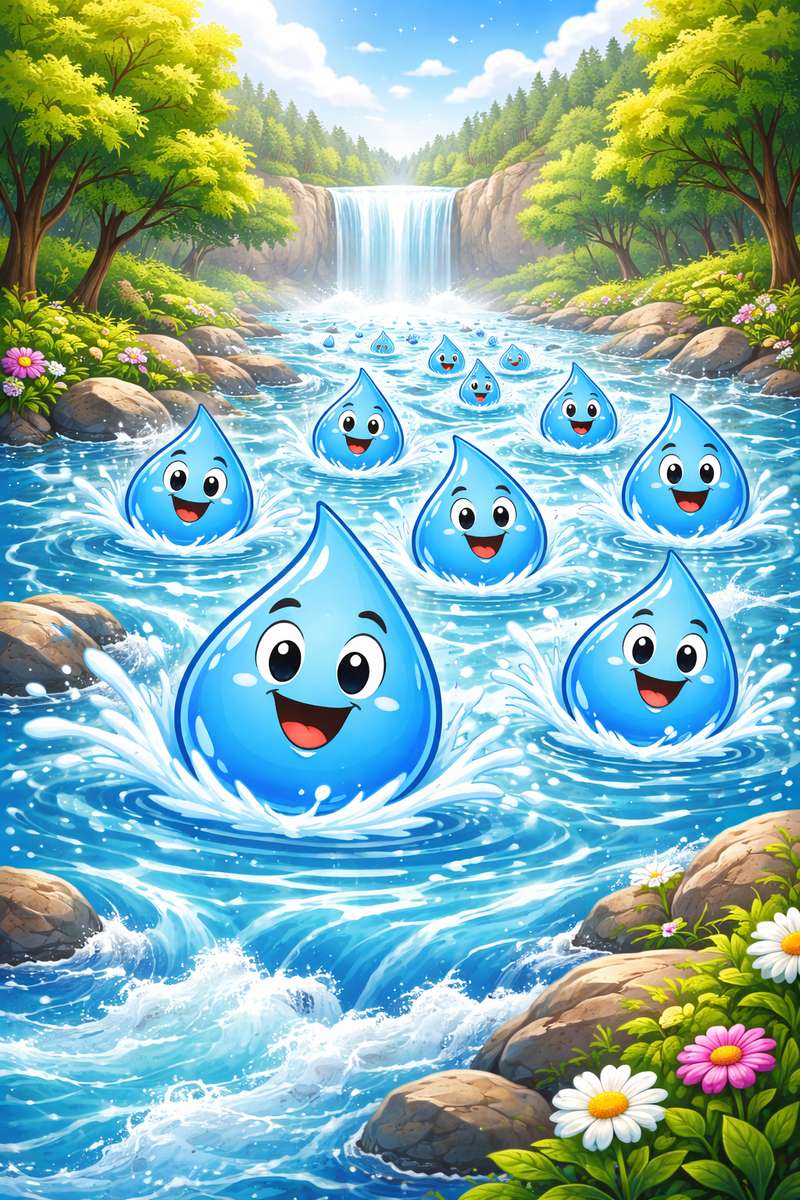 Lašelis gamtoje online puzzel