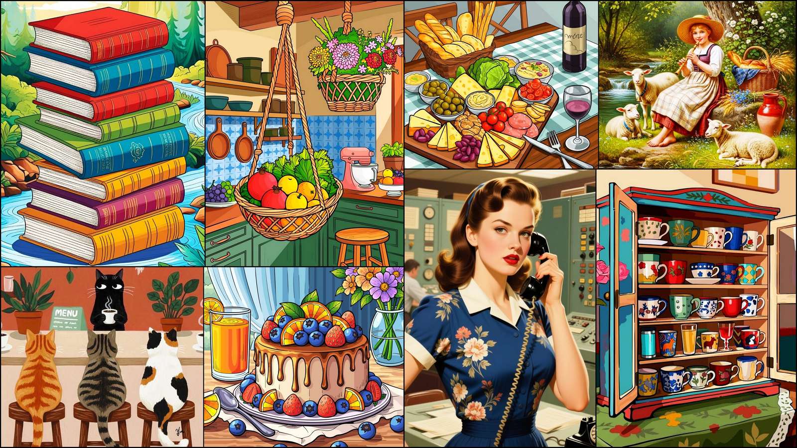 Halom könyvek online puzzle