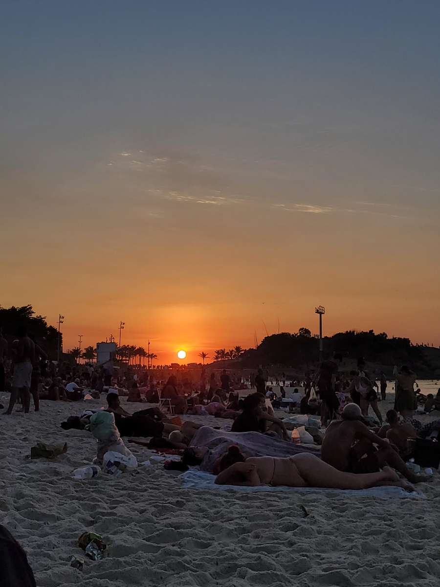 Soluppgång vid Arpoador pussel online från foto