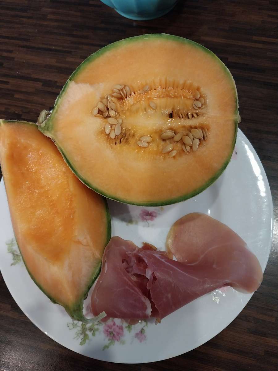 Dinnye/sonka puzzle online fotóról