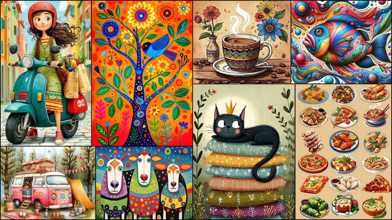 en una scooter rompecabezas en línea