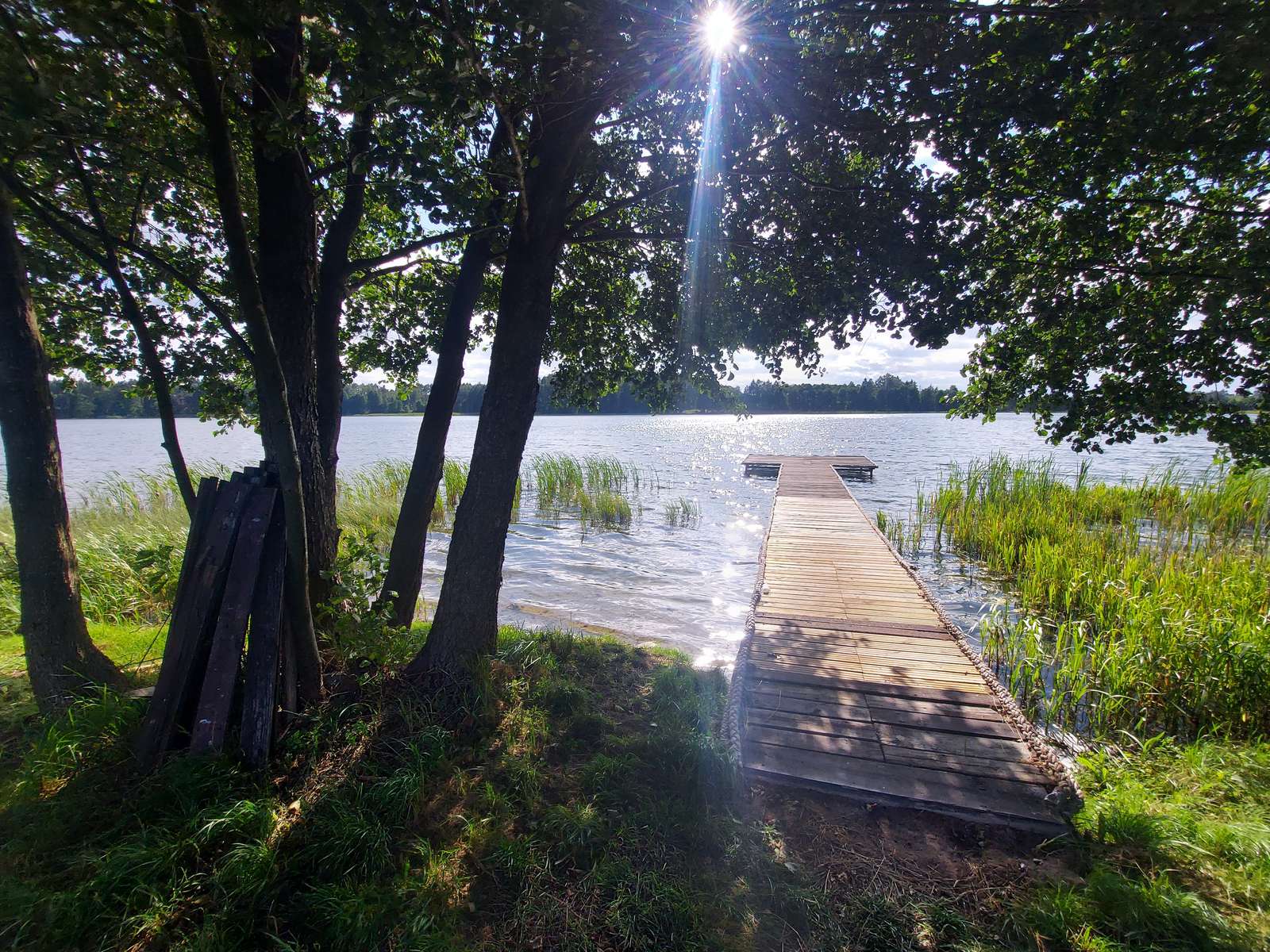 Pier am See. Online-Puzzle