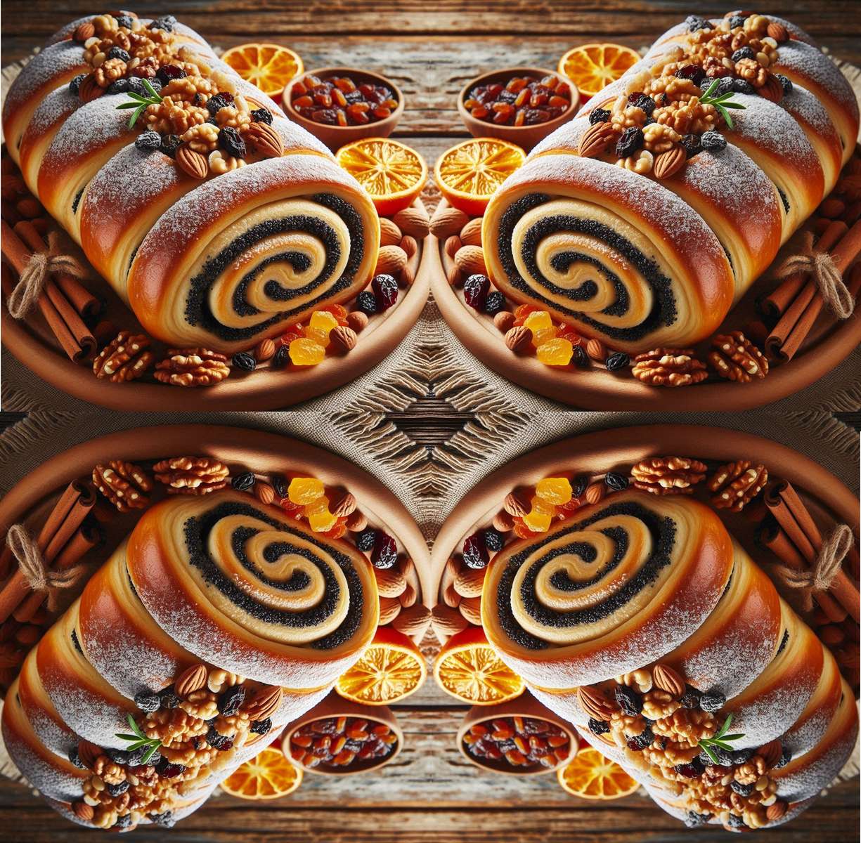 Bolo com sementes de papoula puzzle online