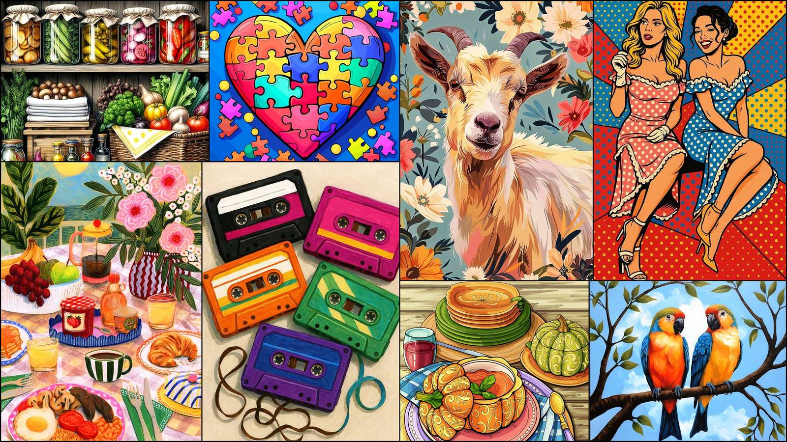 Cassettes audio puzzle en ligne