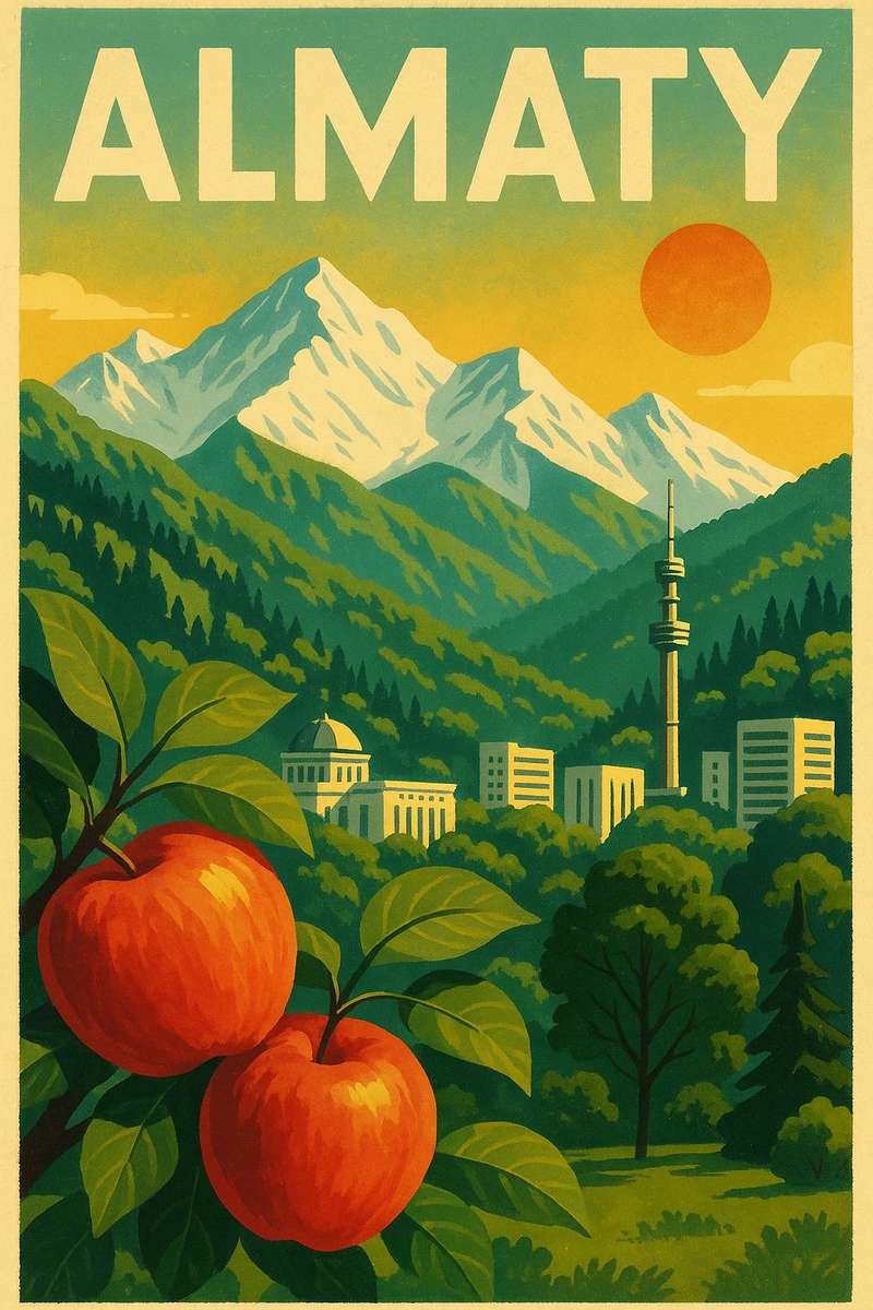 Zagadka Ałmaty puzzle online ze zdjęcia