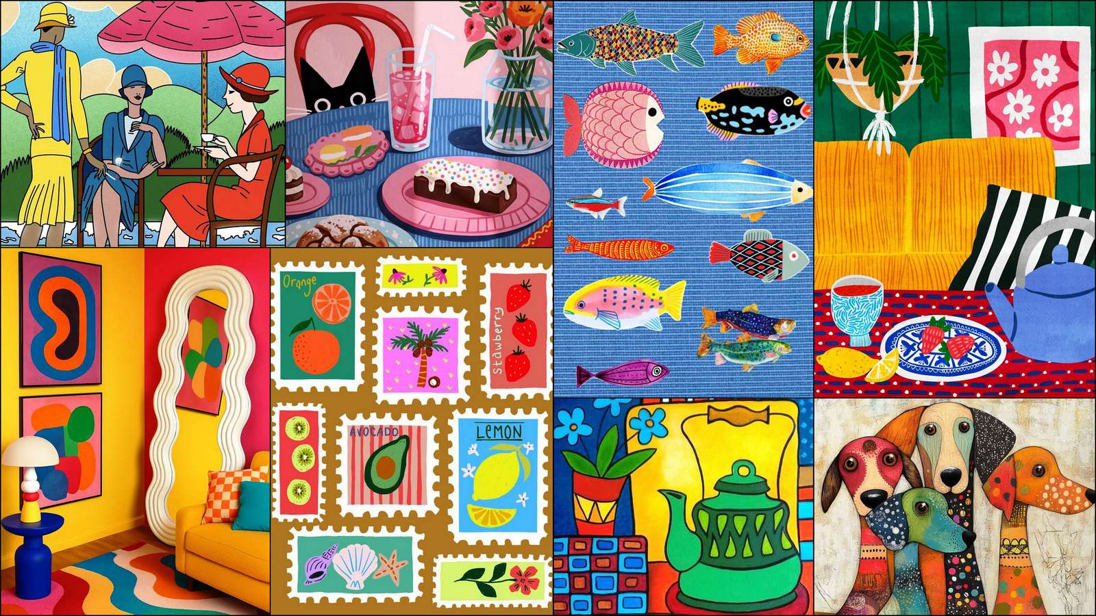 Tre signore puzzle online da foto