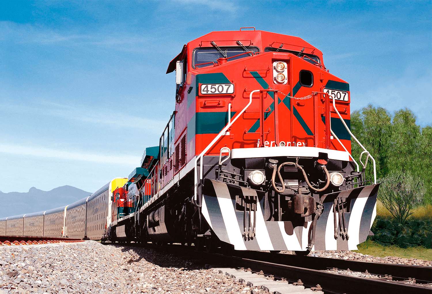 Locomotiva Ferromex puzzle online da foto