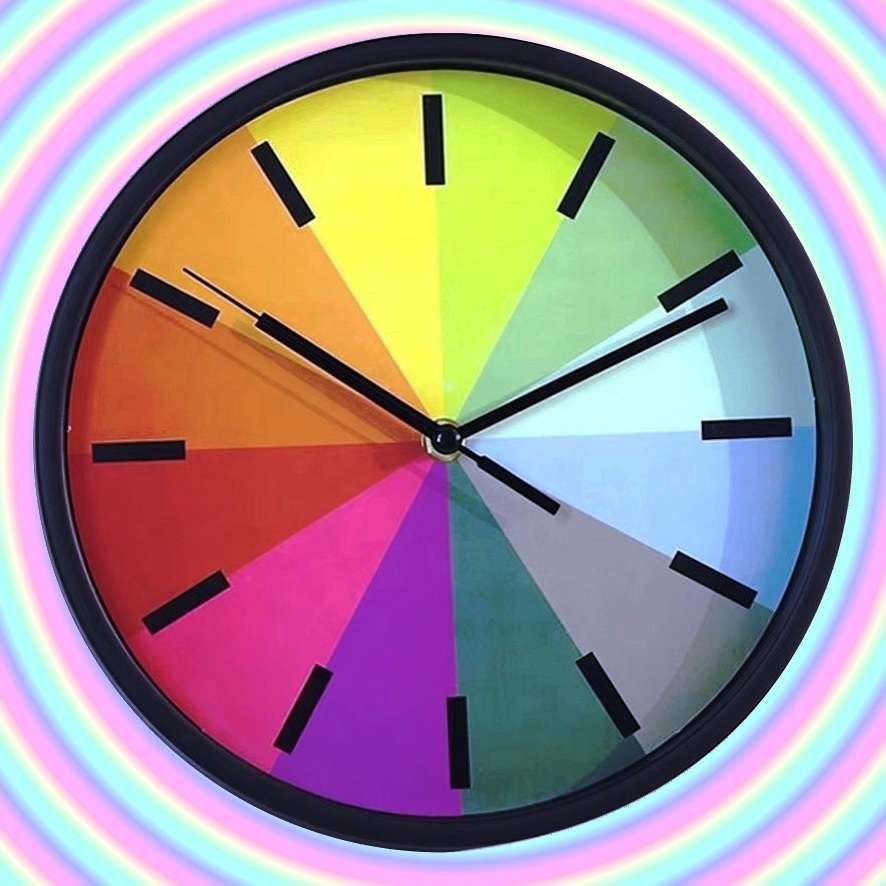 Zegar ścienny puzzle online from photo