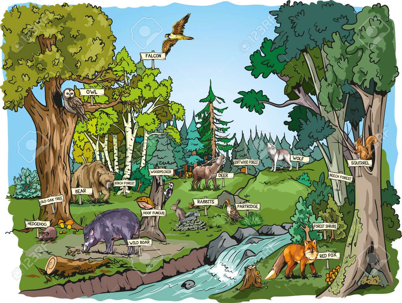 HET BOS puzzel online van foto