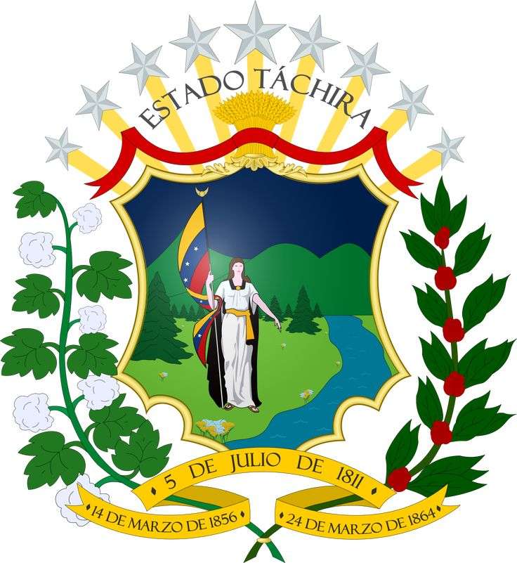 Armoiries de l'État de Táchira puzzle en ligne